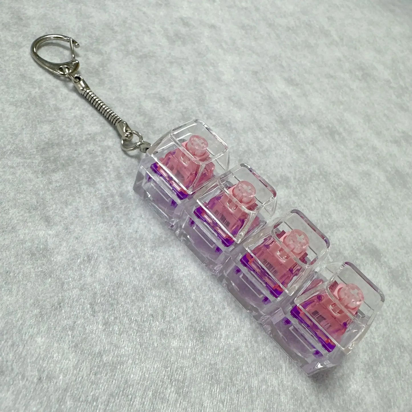 LED Keyboard Keychain Fidget – Clicky Stress Relief Toy