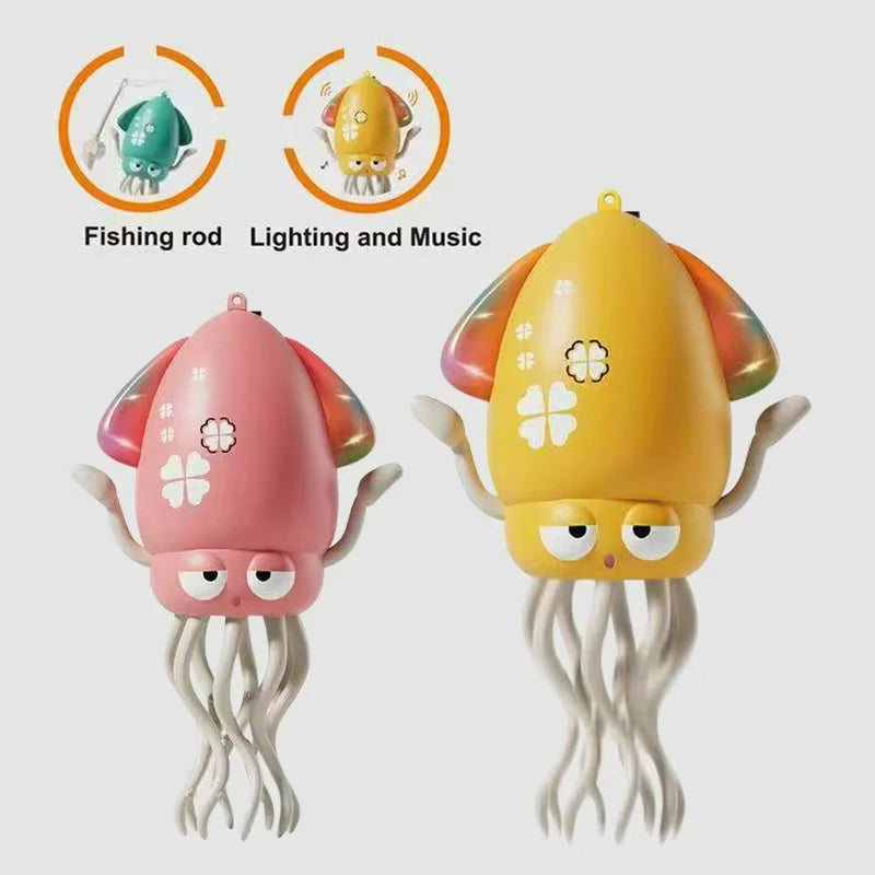 Dancing Squid Light-Up Toy – Funny Moving Electronic Pet