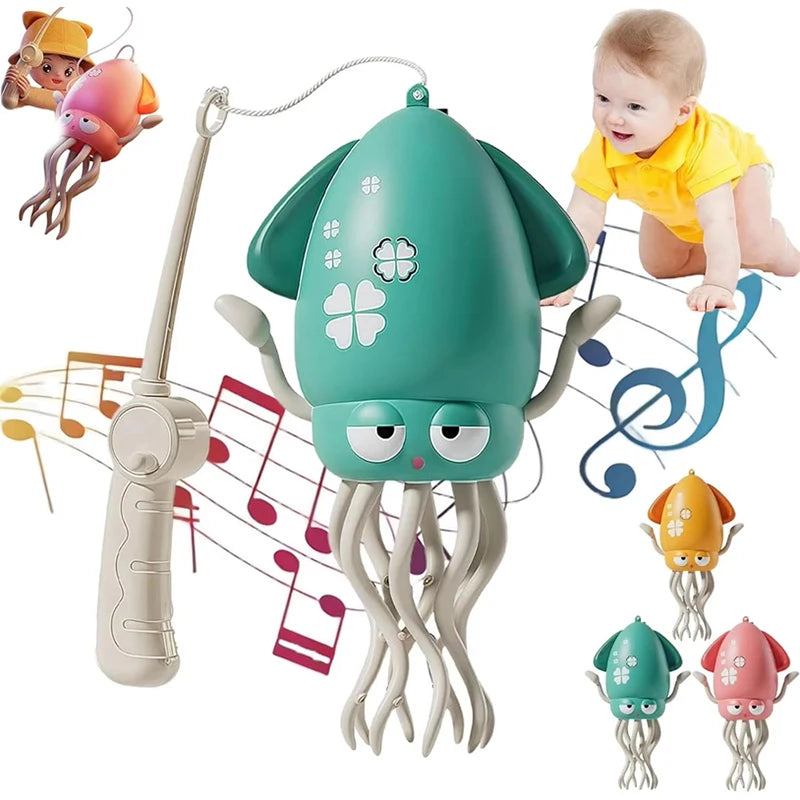Dancing Squid Light-Up Toy – Funny Moving Electronic Pet