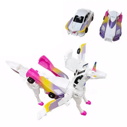 Transforming Unicorn Car Toy – Magical Impact Transformation Set