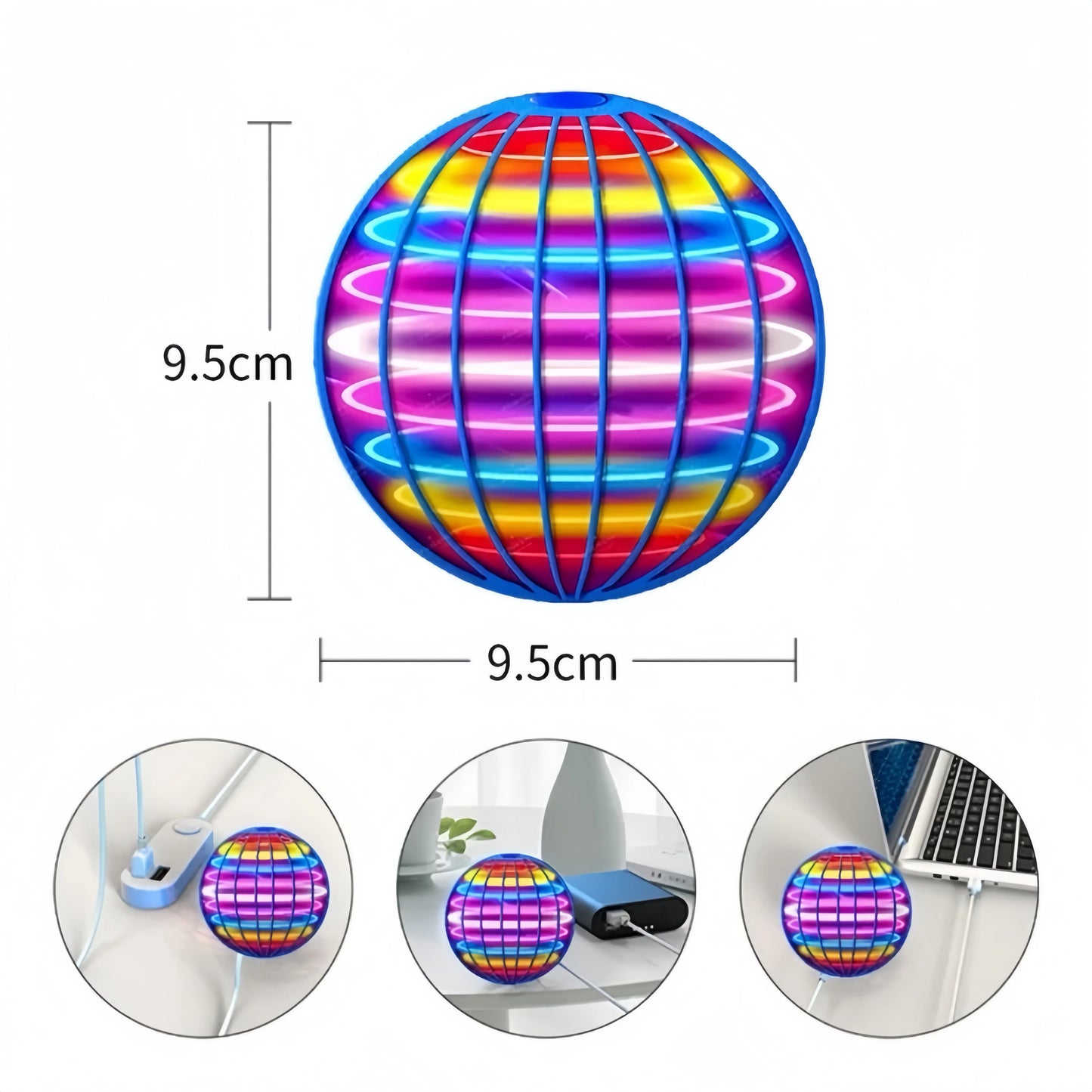 Magic Flying Orb – LED Hover Spinner Ball Toy
