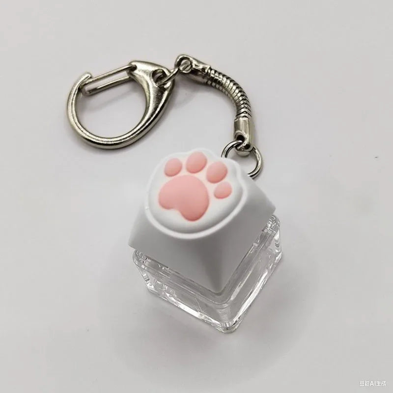 LED Keyboard Keychain Fidget – Clicky Stress Relief Toy