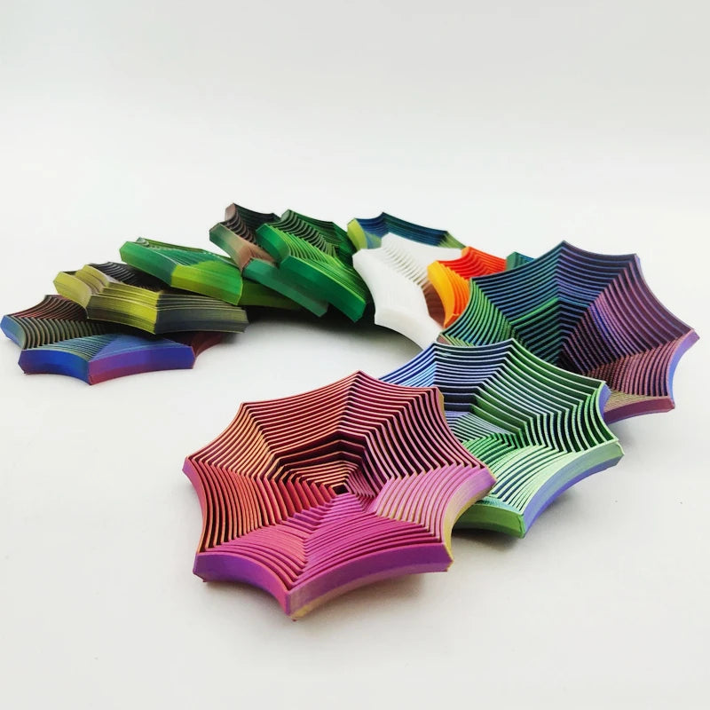 Octagonal 3D Geometric Fidget – Visual Illusion Stress Toy